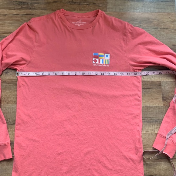 Vineyard Vines Long-sleeve Graphic Tee Mens Flagpoles Size-XS - Picture 7 of 11